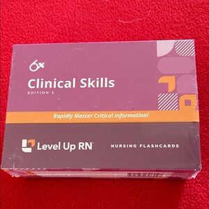 NWOT Clinical Skills Flashcards - Purple and Orange